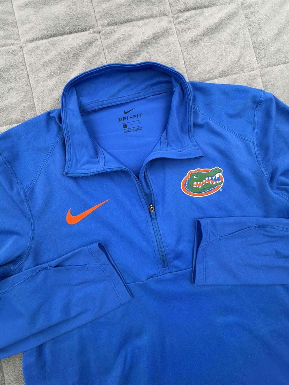 Nike Florida Gators Dri-Fit 1/4 Zip Pullover Size S Blue
